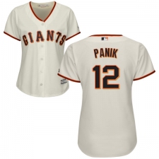 Women's Majestic San Francisco Giants #12 Joe Panik Replica Cream Home Cool Base MLB Jersey