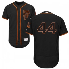 Men's Majestic San Francisco Giants #44 Willie McCovey Black Alternate Flex Base Authentic Collection MLB Jersey