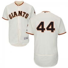 Men's Majestic San Francisco Giants #44 Willie McCovey Cream Home Flex Base Authentic Collection MLB Jersey