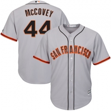 Youth Majestic San Francisco Giants #44 Willie McCovey Authentic Grey Road Cool Base MLB Jersey