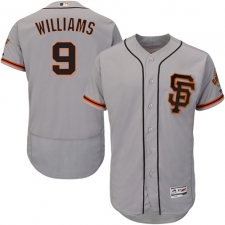 Men's Majestic San Francisco Giants #9 Matt Williams Grey Alternate Flex Base Authentic Collection MLB Jersey