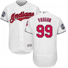 Men's Majestic Cleveland Indians #99 Ricky Vaughn White 2016 World Series Bound Flexbase Authentic Collection MLB Jersey