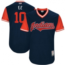 Men's Majestic Cleveland Indians #10 Edwin Encarnacion 
