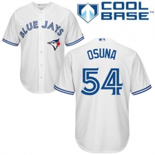 Youth Majestic Toronto Blue Jays #54 Roberto Osuna Authentic White Home MLB Jersey