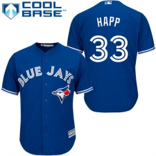 Youth Majestic Toronto Blue Jays #33 J.A. Happ Authentic Blue Alternate MLB Jersey