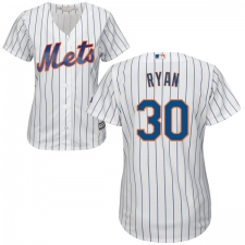 Women's Majestic New York Mets #30 Nolan Ryan Replica White Home Cool Base MLB Jersey