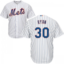 Youth Majestic New York Mets #30 Nolan Ryan Authentic White Home Cool Base MLB Jersey