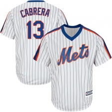 Youth Majestic New York Mets #13 Asdrubal Cabrera Replica White Alternate Cool Base MLB Jersey