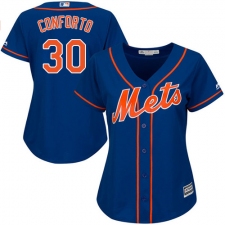 Women's Majestic New York Mets #30 Michael Conforto Replica Royal Blue Alternate Home Cool Base MLB Jersey
