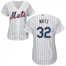 Women's Majestic New York Mets #32 Steven Matz Replica White Home Cool Base MLB Jersey