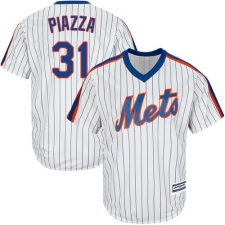 Youth Majestic New York Mets #31 Mike Piazza Replica White Alternate Cool Base MLB Jersey