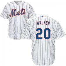 Youth Majestic New York Mets #20 Neil Walker Authentic White Home Cool Base MLB Jersey