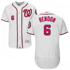 Men's Majestic Washington Nationals #6 Anthony Rendon White Home Flex Base Authentic Collection MLB Jersey