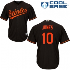 Youth Majestic Baltimore Orioles #10 Adam Jones Replica Black Alternate Cool Base MLB Jersey