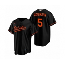 Men's Baltimore Orioles #5 Brooks Robinson Nike Black Replica Alternate Jersey