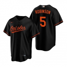 Men's Nike Baltimore Orioles #5 Brooks Robinson Black Alternate Stitched Baseball Jersey