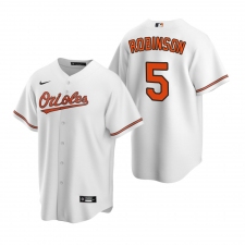 Men's Nike Baltimore Orioles #5 Brooks Robinson White Home Stitched Baseball Jersey