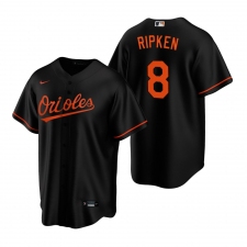 Men's Nike Baltimore Orioles #8 Cal Ripken Jr. Black Alternate Stitched Baseball Jersey