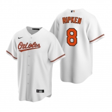Men's Nike Baltimore Orioles #8 Cal Ripken Jr. White Home Stitched Baseball Jersey
