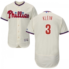 Men's Majestic Philadelphia Phillies #3 Chuck Klein Cream Alternate Flex Base Authentic Collection MLB Jersey