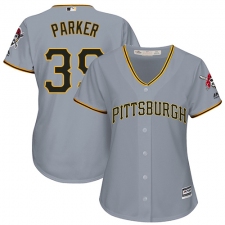 Women's Majestic Pittsburgh Pirates #39 Dave Parker Replica Grey Road Cool Base MLB Jersey