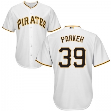 Youth Majestic Pittsburgh Pirates #39 Dave Parker Authentic White Home Cool Base MLB Jersey