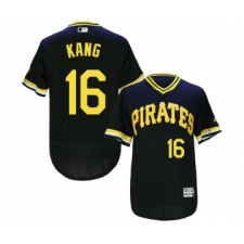 Men's Pittsburgh Pirates #16 Jung-ho Kang Black Flexbase Authentic Collection Cooperstown Baseball Jersey