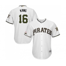 Men's Pittsburgh Pirates #16 Jung-ho Kang Replica White Alternate Cool Base Baseball Jersey