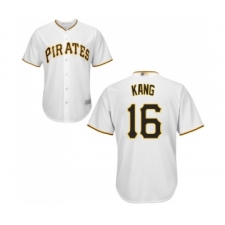 Youth Pittsburgh Pirates #16 Jung-ho Kang Replica White Home Cool Base Baseball Jersey