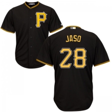 Youth Majestic Pittsburgh Pirates #28 John Jaso Replica Black Alternate Cool Base MLB Jersey