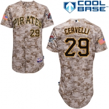 Youth Majestic Pittsburgh Pirates #29 Francisco Cervelli Replica Camo Alternate Cool Base MLB Jersey
