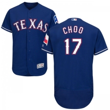 Men's Majestic Texas Rangers #17 Shin-Soo Choo Royal Blue Alternate Flex Base Authentic Collection MLB Jersey