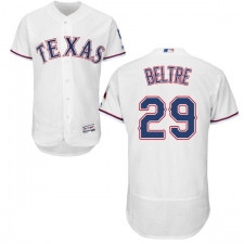 Men's Majestic Texas Rangers #29 Adrian Beltre White Home Flex Base Authentic Collection MLB Jersey