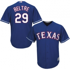 Youth Majestic Texas Rangers #29 Adrian Beltre Replica Royal Blue Alternate 2 Cool Base MLB Jersey
