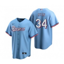 Men's Texas Rangers #34 Nolan Ryan Blue Cooperstown Collection Cool Base Stitched Nike Jersey