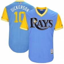 Men's Majestic Tampa Bay Rays #10 Corey Dickerson 