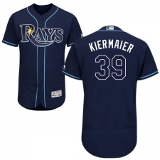 Men's Majestic Tampa Bay Rays #39 Kevin Kiermaier Navy Blue Alternate Flex Base Authentic Collection MLB Jersey