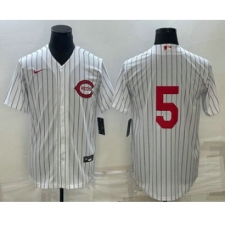Men's Cincinnati Reds #5 Johnny Bench 2022 White Field of Dreams Stitched Baseball Jersey