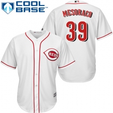 Youth Majestic Cincinnati Reds #39 Devin Mesoraco Authentic White Home Cool Base MLB Jersey