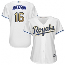 Women's Majestic Kansas City Royals #16 Bo Jackson Replica White Home Cool Base MLB Jersey