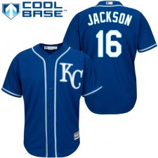 Youth Majestic Kansas City Royals #16 Bo Jackson Authentic Blue Alternate 2 Cool Base MLB Jersey