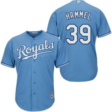 Men's Majestic Kansas City Royals #39 Jason Hammel Replica Light Blue Alternate 1 Cool Base MLB Jersey