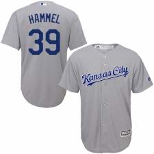 Youth Majestic Kansas City Royals #39 Jason Hammel Authentic Grey Road Cool Base MLB Jersey