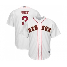 Youth Boston Red Sox #3 Jimmie Foxx Authentic White 2019 Gold Program Cool Base Baseball Jersey