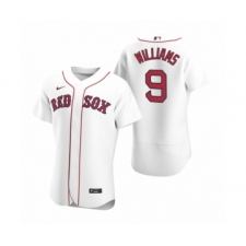 Men's Boston Red Sox #9 Ted Williams Nike White Authentic 2020 Home Jersey