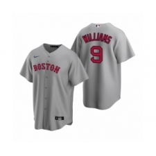 Women's Boston Red Sox #9 Ted Williams Nike Gray Replica Road Jersey