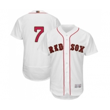 Men's Boston Red Sox #7 Christian Vazquez White 2019 Gold Program Flex Base Authentic Collection Baseball Jersey