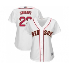 Women's Boston Red Sox #23 Blake Swihart Authentic White 2019 Gold Program Cool Base Baseball Jersey