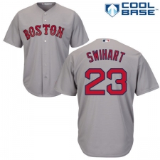 Youth Majestic Boston Red Sox #23 Blake Swihart Replica Grey Road Cool Base MLB Jersey