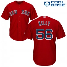 Youth Majestic Boston Red Sox #56 Joe Kelly Replica Red Alternate Home Cool Base MLB Jersey